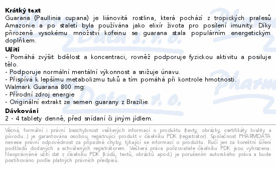 Guarana (Paullinia cupana) je liánovitá rostlina, která pochází z tropických pralesů Amazonie a po staletí byla používána jako elixír života pro posílení imunity. Díky přirozeně vysokému množství kofeinu se guarana stala populárním energetickým doplňkem.