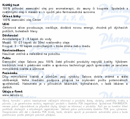 100% přírodní esenciální olej pro aromaterapii, do sauny či koupele. Společně s rostlinnými oleji k masáži a i k využití jako farmaceutická surovina.