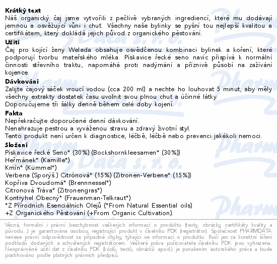 Náš organický čaj jsme vytvořili z pečlivě vybraných ingrediencí, které mu dodávají jemnou a osvěžující vůni i chuť. Všechny naše bylinky se pyšní tou nejlepší kvalitou a certifikátem, který dokládá jejich původ z organického pěstování.
