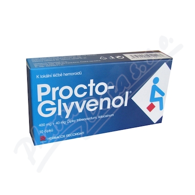 Procto-glyvenol rct.sup.10  400MG/40MG SUP 10