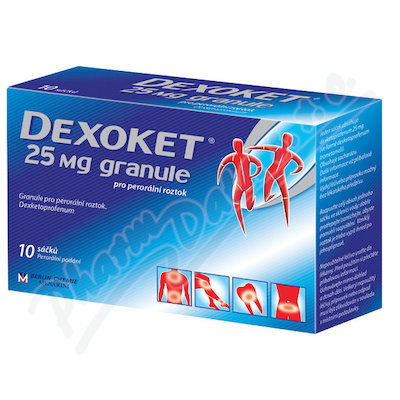 Dexoket 25mg por.gra.sol.10  25MG POR GRA SOL 10