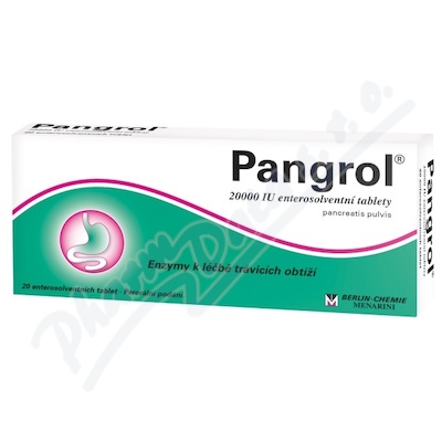 Pangrol 20000IU tbl.ent.20 II  20000IU TBL ENT 20 II