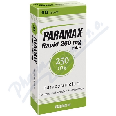 Paramax Rapid 250mg por.tbl.nob.10x250mg  250MG TBL NOB 10