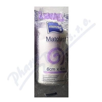 Matolast superelastické fixační obinadlo 4mx6cm  OBINADLO ELASTICKÉ FIXAČNÍ 6CMX4M,1KS