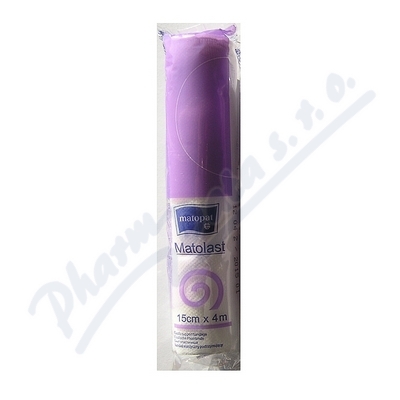 Matolast superelastické fixační obinadlo 4mx15cm  OBINADLO ELASTICKÉ FIXAČNÍ 15CMX4M,1KS