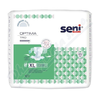 Seni Optima Trio Extra Large inkon.plenk.kalh.10ks  KALHOTKY ABSORPČNÍ S PÁSEM NOČNÍ, BOKY 105 - 155 CM, SAVOST 4400ML, 10KS