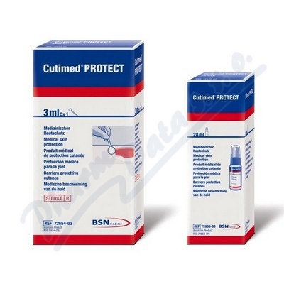 Cutimed Protect Spray ochrana chronických ran 28ml  28ML OCHRANNÝ FILM NA KŮŽI VE SPREJI STERILNÍ,1KS