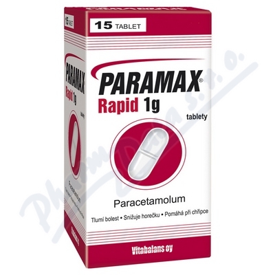 Paramax Rapid 1g por.tbl.nob.15x1000mg  1G TBL NOB 15