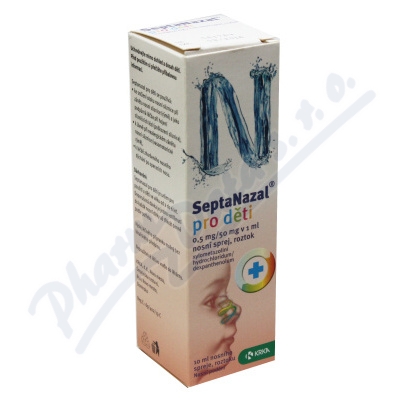 Septanazal děti 0.5mg/50mg v 1ml nas.spr.so.1x10ml  0,5MG/ML+50MG/ML NAS SPR SOL 1X10ML