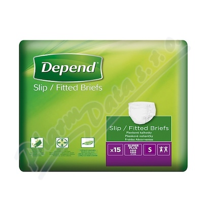 Depend Slip Super Plus inkont.kalhotky vel.S 15ks  BOKY 50-80CM, 2560ML, 15KS