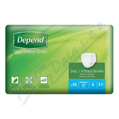 Depend Slip Normal inkont.kalhotky vel.S 15ks  BOKY 50-80 CM, 2084ML, 15KS
