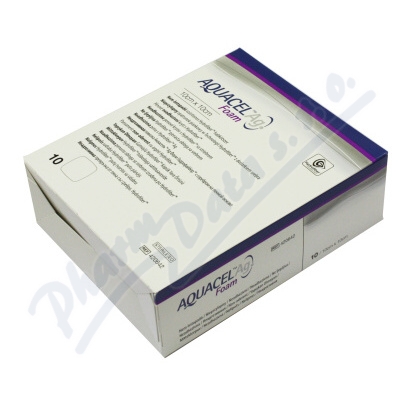 Aquacel foam Ag neadhesivní 10x10cm 10ks  10X10 CM, PĚNOVÉ KRYTÍ S TECHNOLOGIÍ HYDROFIBER A SE STŘÍBREM, 10 KS