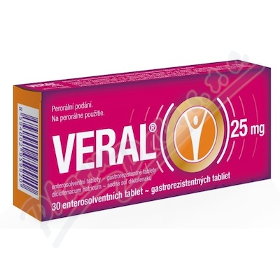 Veral 25mg tbl.ent.30  25MG TBL ENT 30