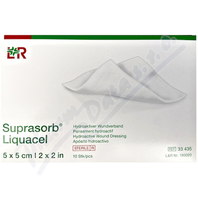 Krytí Suprasorb Liquacel sterilní 5x5cm 10ks  5X5CM,STERILNÍ,10KS