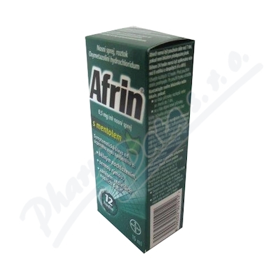 Afrin 0.5mg/ml s mentolem nas.spr.sol.1x15ml/7.5mg  0,5MG/ML NAS SPR SOL 15ML