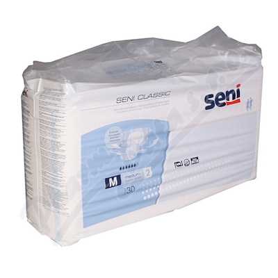 Seni Classic Medium ink.plen.kalhotky 30ks  KALHOTKY ABSORPČNÍ PRODYŠNÉ DENNÍ BOKY 75-110CM, 2200ML, 30KS