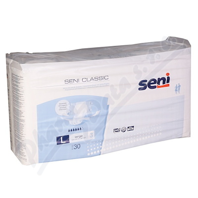 Seni Classic Large ink plen.kalhotky 30ks  KALHOTKY ABSORPČNÍ PRODYŠNÉ DENNÍ, BOKY 100 - 150CM, 2500ML, 30KS