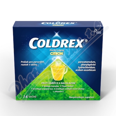 Coldrex Horký nápoj Citron 750/10/60mg scc.14 I  750MG/10MG/60MG POR PLV SOL SCC 14 I