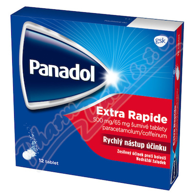 Panadol Extra Rapide 500mg/65mg tbl.eff.12 I  500MG/65MG TBL EFF 12 I