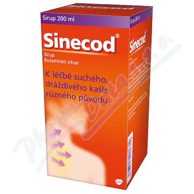Sinecod 1.5mg/ml sir.1x200ml CZ  1,5MG/ML SIR 1X200ML
