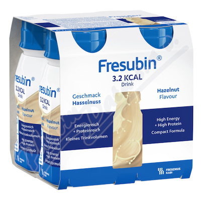 Fresubin 3.2kcal Drink lískooříšková 4x125ml  POR SOL 4X125ML