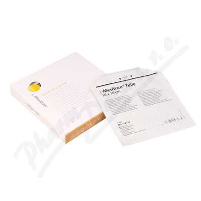 L-Mesitran Tulle 10x10cm 10ks  LEHKÉ NEADHERENTNÍ ANTIMIKROBIÁLNÍ KRYTÍ S LÉKAŘSKÝM MEDEM 10CMX10CM,10KS