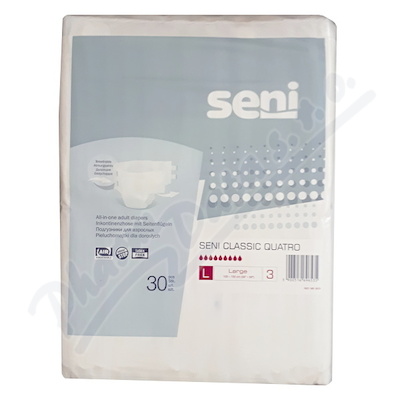 Seni Classic Quatro Large ink.plen.kalh.30ks  KALHOTKY ABSORPČNÍ PRODYŠNÉ NOČNÍ BOKY 100-150CM,3800ML,30KS