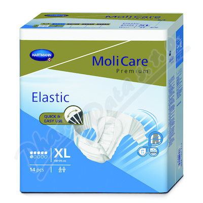 MOLICARE ELASTIC 6kap XL 14ks(MoliCare Elastic XL)  BOKY 140-175CM,2786ML,14KS