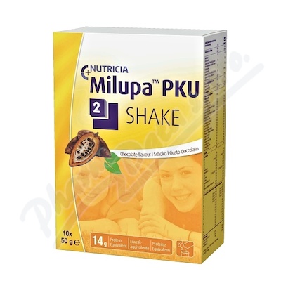 Milupa PKU 2 Shake čokoláda por.plv.sol.10x50g  POR PLV SOL 10X50G