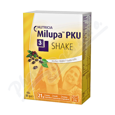 Milupa PKU 3 Shake mocca por.plv.sol.10x50g  POR PLV SOL 10X50G