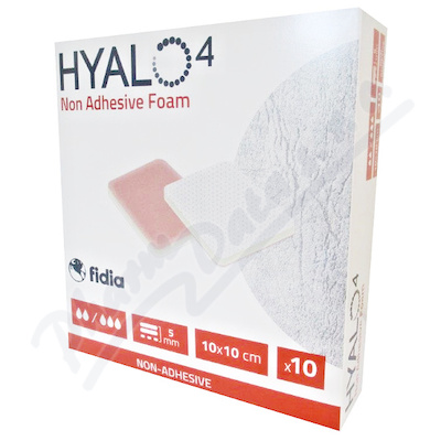 Hyalo4 Non Adhesive Foam 10x10cm 10ks  NEADHEZIVNÍ PĚNOVÉ KRYTÍ URČENÉ K ABSORPCI EXSUDÁTU, 10KS