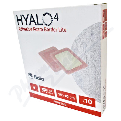 Hyalo4 Silic.Adhes.Border Lite Foam dr.10x10/10ks  ODLEHČENÉ ADHEZIVNÍ PĚNOVÉ KRYTÍ SE SILIKONEM A LEPÍCÍM OKRAJEM, 10 KS
