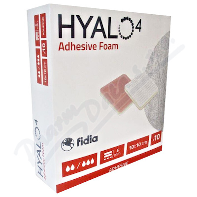 Hyalo4 Silic.Adhes.Non-Border Foam Dres.10x10 10ks  SILIKONOVÉ ADHEZIVNÍ KRYTÍ BEZ LEPIVÉHO OKRAJE, 10 KS