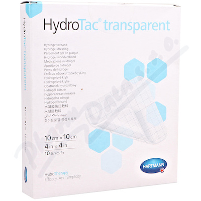 Hydrotac Transparent sterilní 10x10cm 10ks  STERILNÍ, 10X10CM, 10 KS