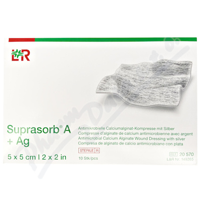 Krytí Suprasorb A+Ag sterilní 5x5cm 10ks  5X5CM,10KS