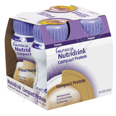 Nutridrink Compact Protein s př.káva 4x125ml  POR SOL 4X125ML