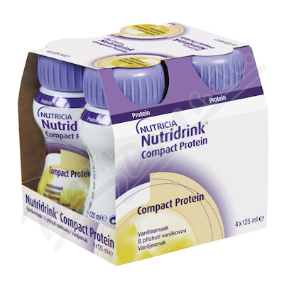 Nutridrink Compact Protein s př.vanilka 4x125ml  POR SOL 4X125ML