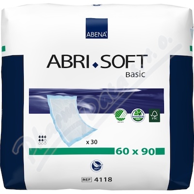 Inkont.podl.Abri Soft Basic 60x90cm 30ks  PODLOŽKY ABSORPČNÍ, 60x90CM, 1700ML