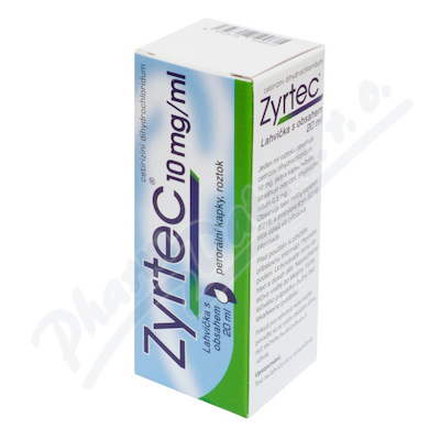 Zyrtec 10mg/ml por.gtt.sol.1x20ml  10MG/ML POR GTT SOL 20ML