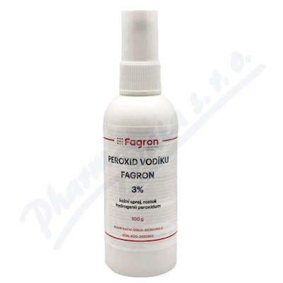 Peroxid vodíku Fagron 3% drm.spr.sol.100g  3% DRM SPR SOL 100G