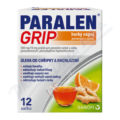 ParalenGrip HN pom.záz.500/10mg por.plv.sol.scc.12  500MG/10MG POR PLV SOL SCC 12