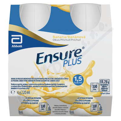 Ensure Plus banánová příchuť por.sol.4x220ml  POR SOL 4X220ML