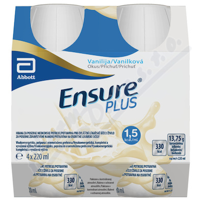 Ensure Plus vanilková příchuť por.sol.4x220ml  POR SOL 4X220ML