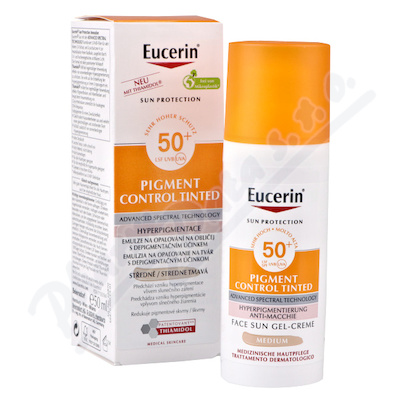 BEIERSDORF Eucerin SUN PigmentControlTinted SPF50+ tmavá 50ml