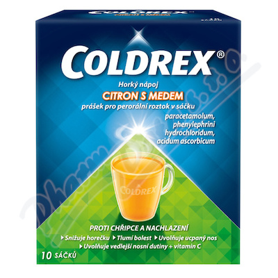 Coldrex Horký nápoj Citr.med 750/10/60mg scc.10 II  750MG/10MG/60MG POR PLV SOL SCC 10 II