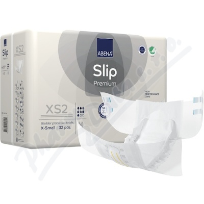 Inkont.kalh.Abena Slip Premium XS2. 32ks  KALHOTKY ABSORPČNÍ, PRODYŠNÉ, BOKY 50-60CM,1400ML, 32KS