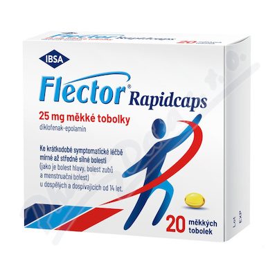Flector Rapidcaps 25mg cps.mol.20  25MG CPS MOL 20