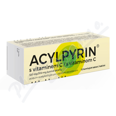 Acylpyrin s vitaminem C 320mg/200mg tbl.eff.12  320MG/200MG TBL EFF 12
