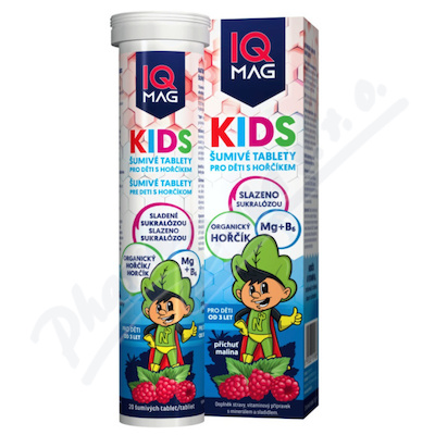 IQ Mag KIDS hořčík malina šum.tbl.20