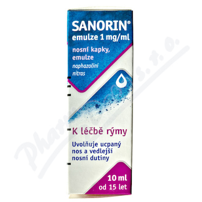 Sanorin 1mg/ml nas.gtt.eml.1x10ml  1MG/ML NAS GTT EML 1X10ML